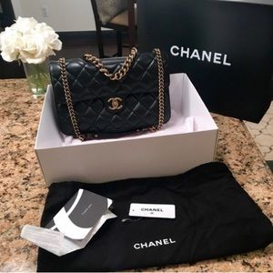 CHANEL Quilted Perfect Edge Flap Bag in Black